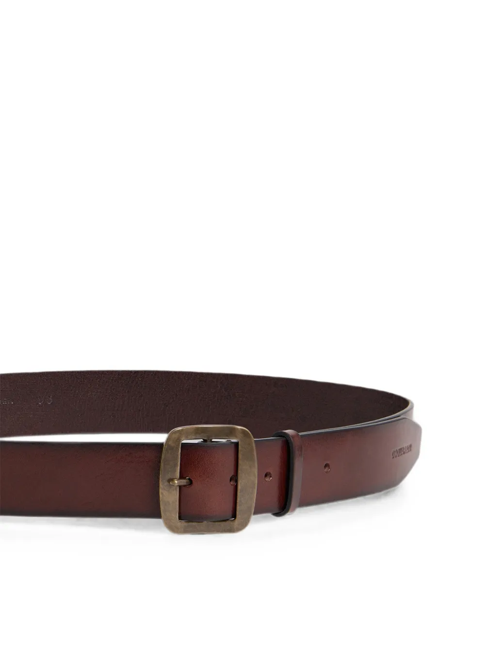 Dsquared2 Logo-debossed Leather Belt In Brown