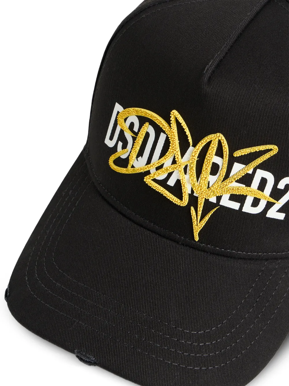 DSQUARED2 Honkbalpet met logo Zwart