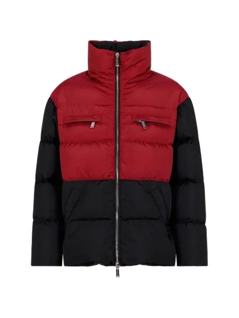 DSQUARED2 colorblock oversized down jacket