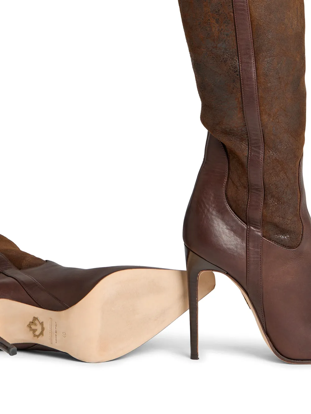 DSQUARED2 Canadian laarzen met hakken Bruin