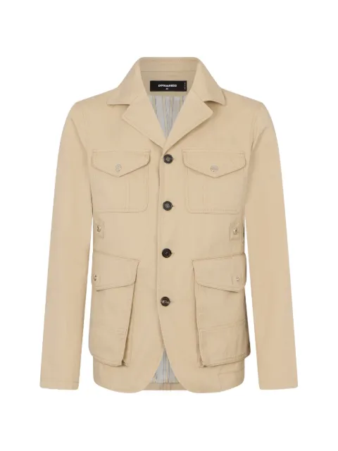 DSQUARED2 military chic utility cotton jacket