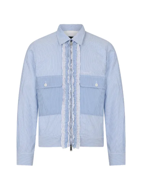 DSQUARED2 chamarra bomber con motivo de rayas