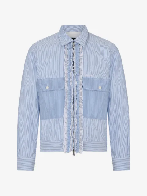 DSQUARED2 chamarra bomber con motivo de rayas