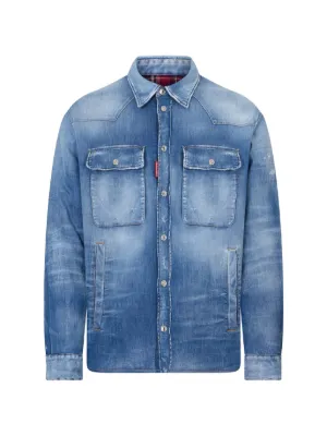 Saint Laurent ポケット デニムジャケット | ブルー | FARFETCH JP