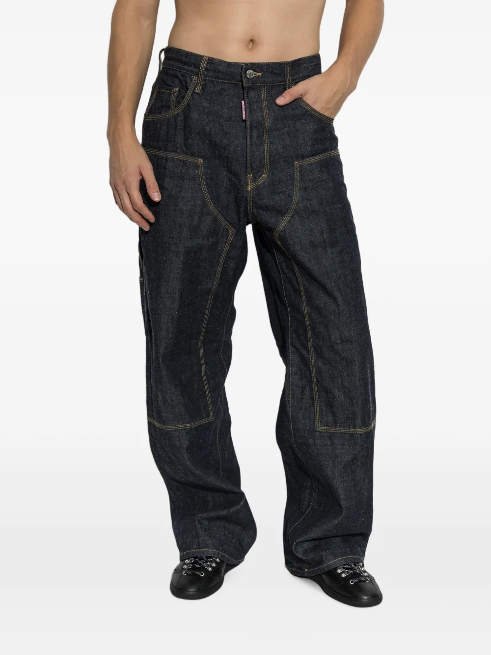 DSQUARED2 Japanese baggy carpenter jeans Blauw