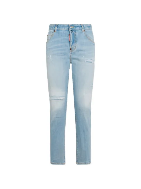 DSQUARED2 super bleached stretch Teddy jeans