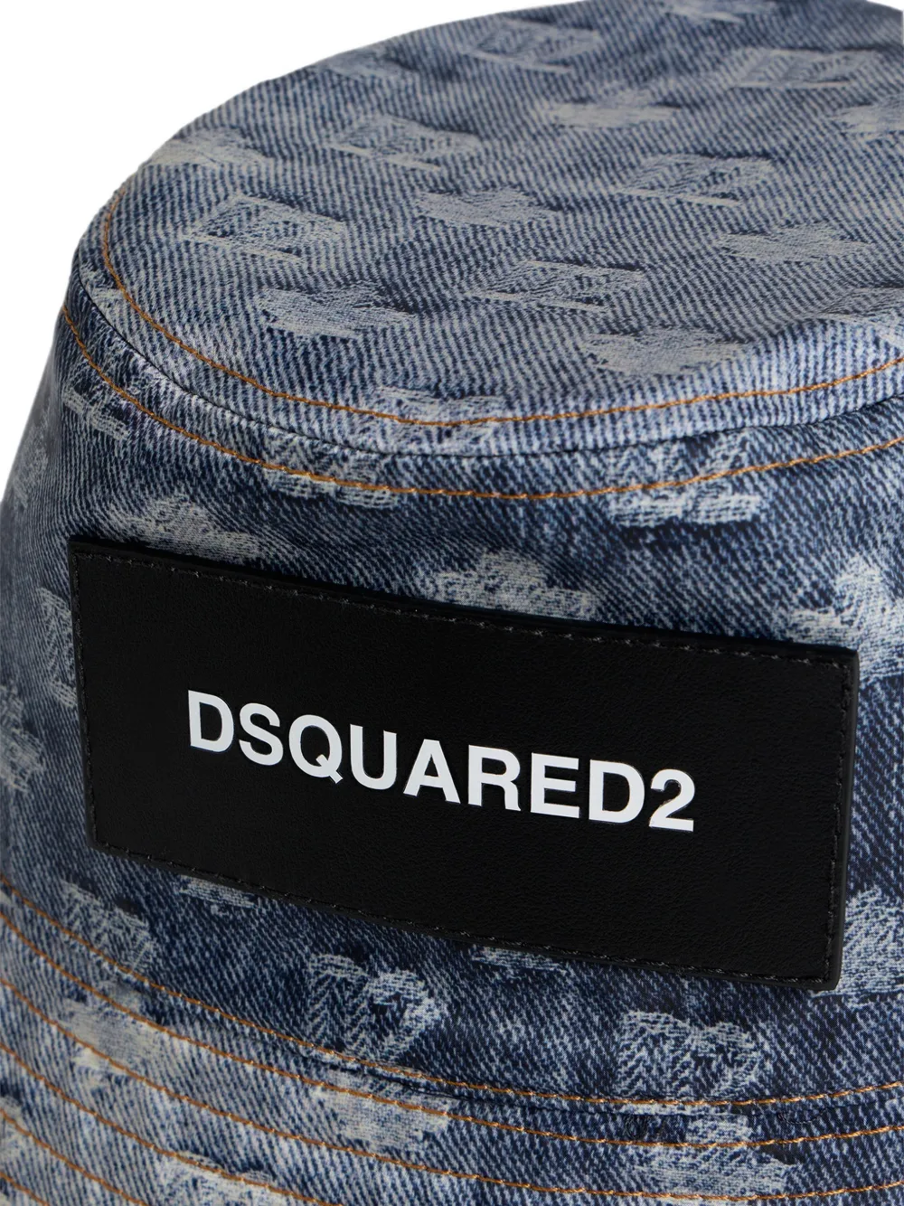 DSQUARED2 Vissershoed met D2-monogram Blauw