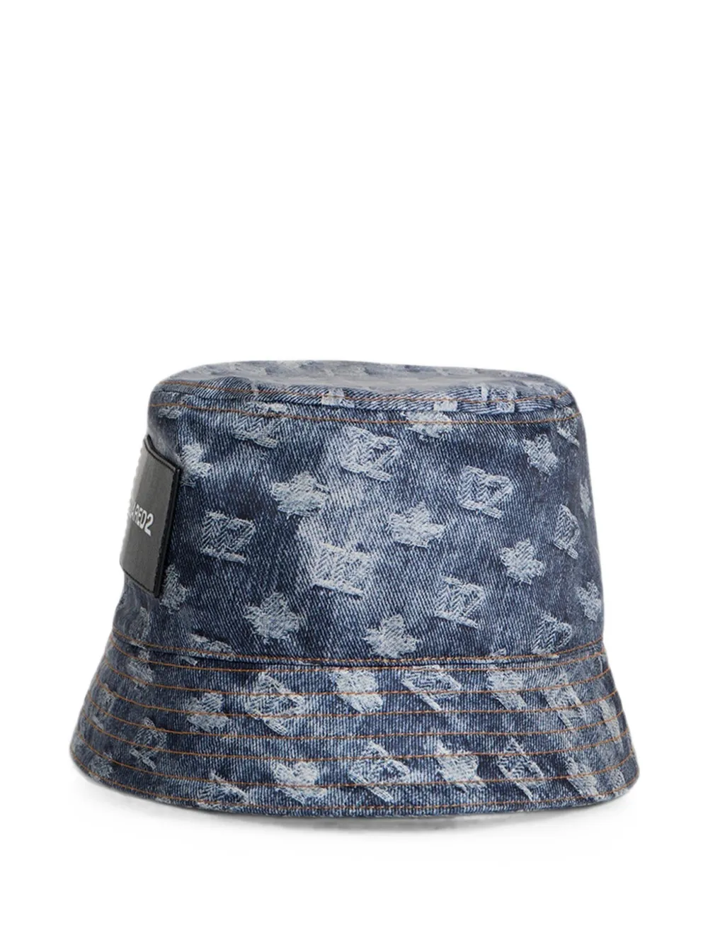 DSQUARED2 Vissershoed met D2-monogram Blauw