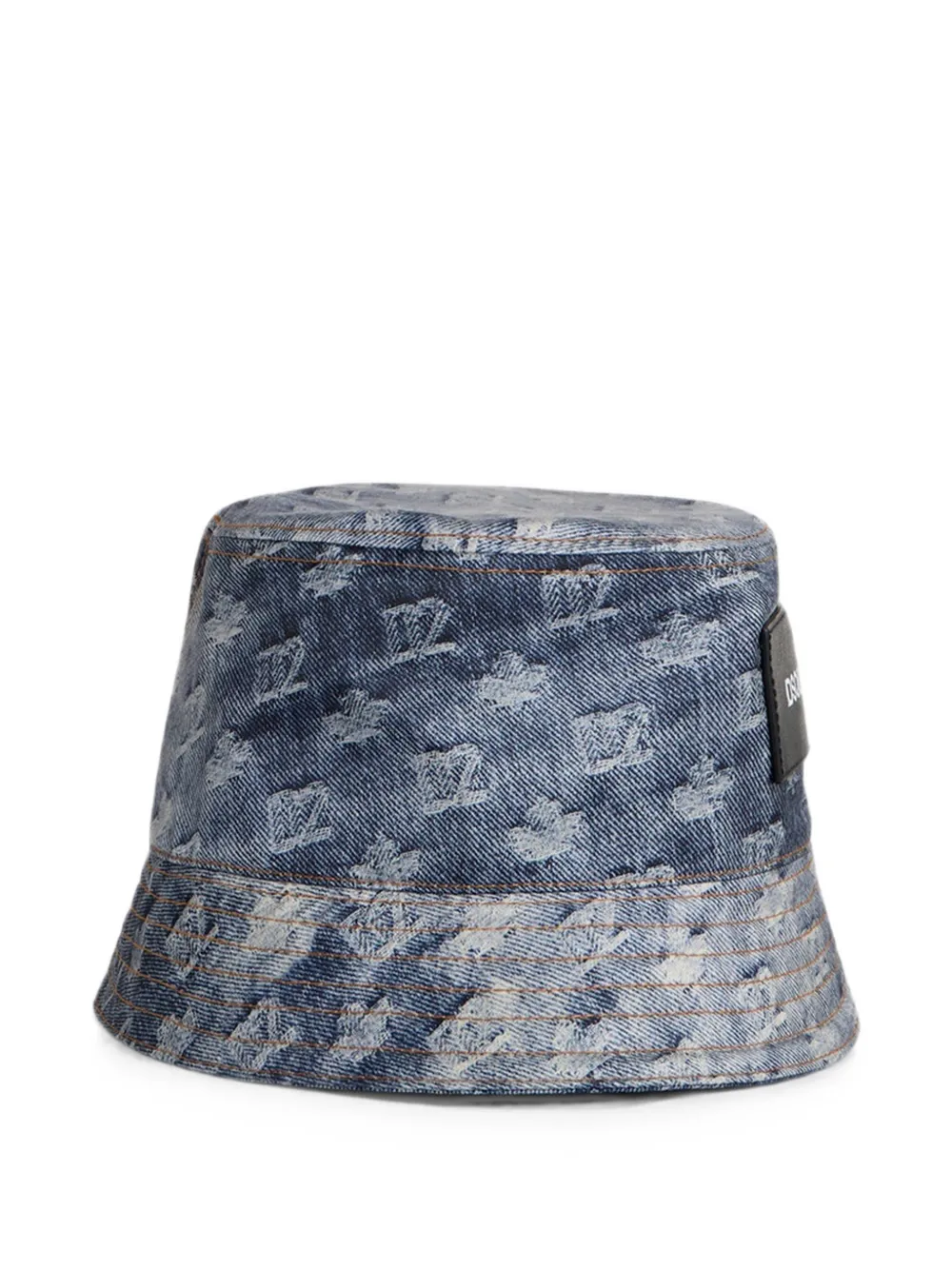 DSQUARED2 Vissershoed met D2-monogram Blauw