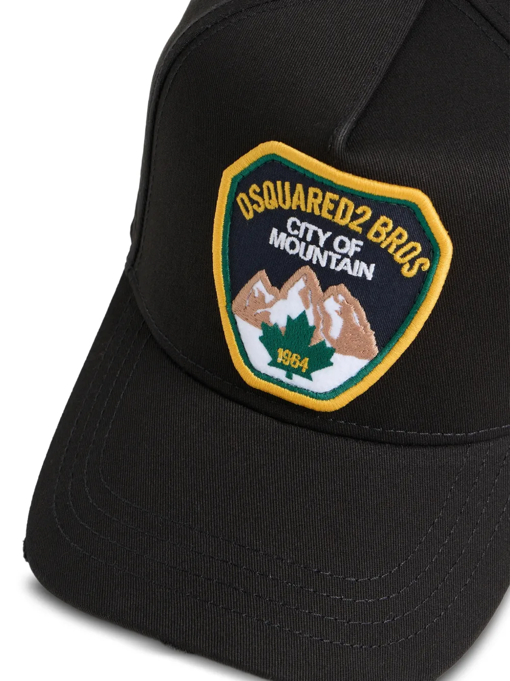 DSQUARED2 Honkbalpet met geborduurd logo Zwart