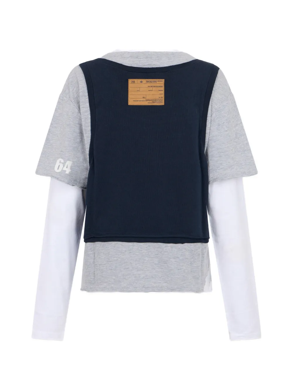 DSQUARED2 Layered2 breezy-fit trui Grijs