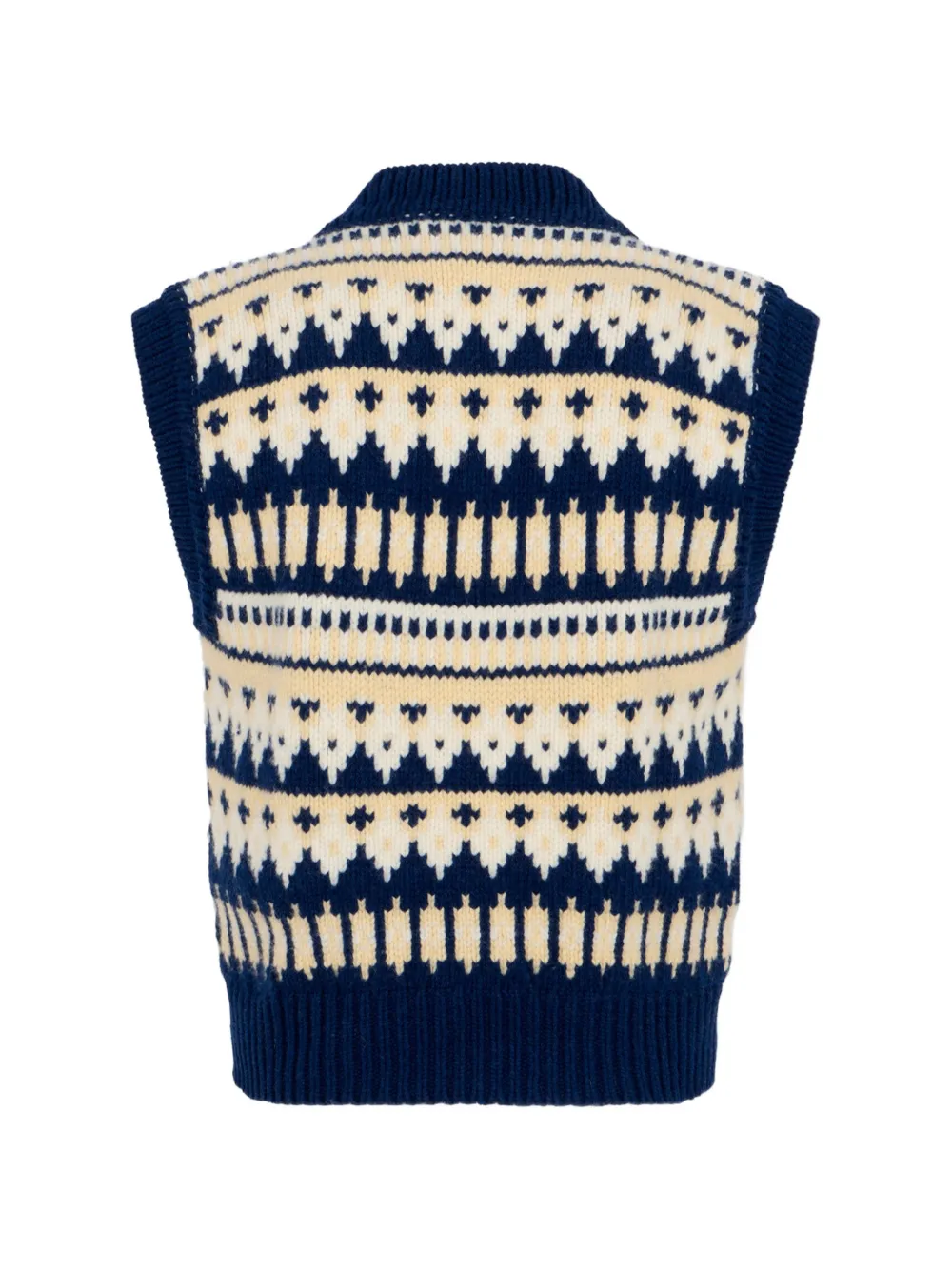 DSQUARED2 Hybride jacquard gilet Blauw