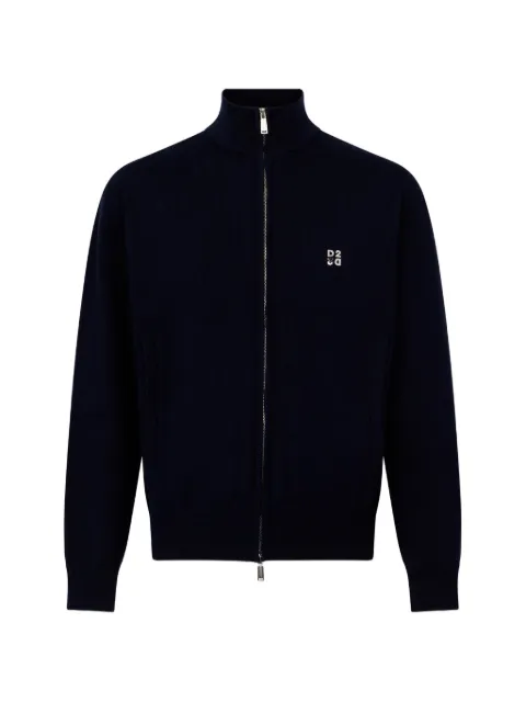 DSQUARED2 Metal D2 Upside Down knit cardigan