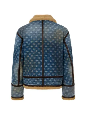DSQUARED2 チェーントリム ツイードジャケット | ブルー | FARFETCH JP