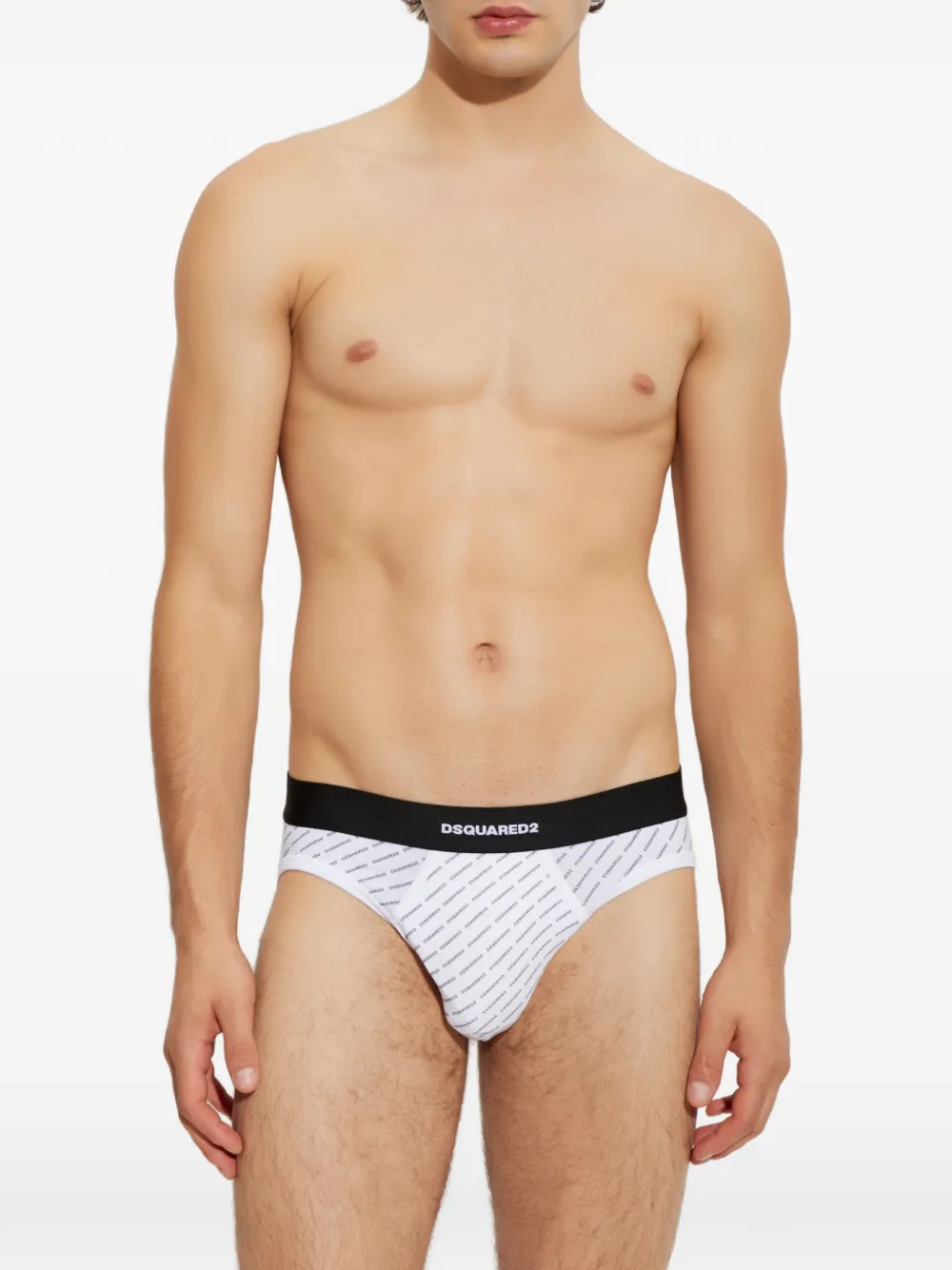 DSQUARED2 Slip met logoprint Wit