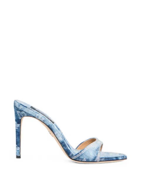 DSQUARED2 D2 Monogram heeled mules