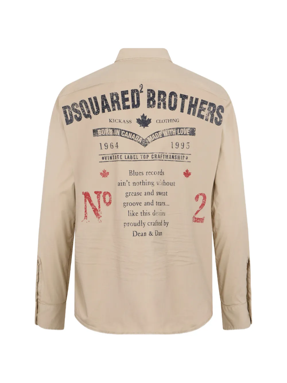 DSQUARED2 Canadian overhemd Beige