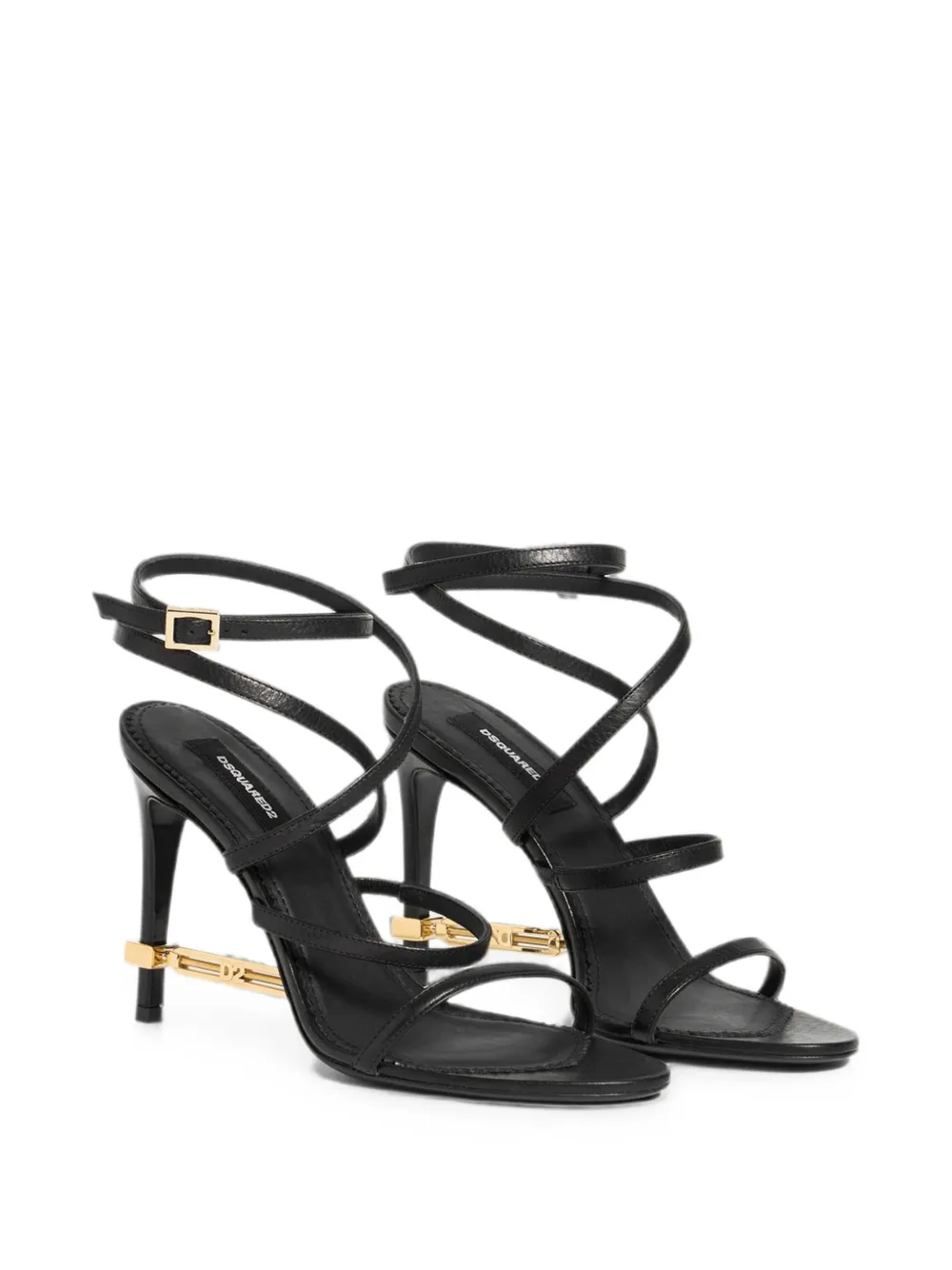 DSQUARED2 Sandalen met hak Zwart