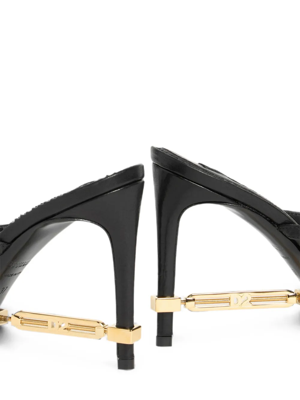 DSQUARED2 Sandalen met hak Zwart