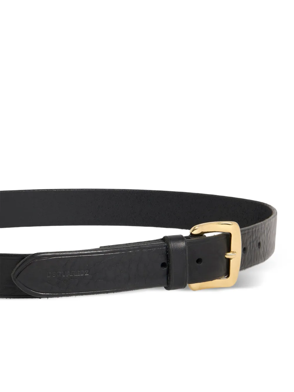 DSQUARED2 Riem met logodetail Zwart