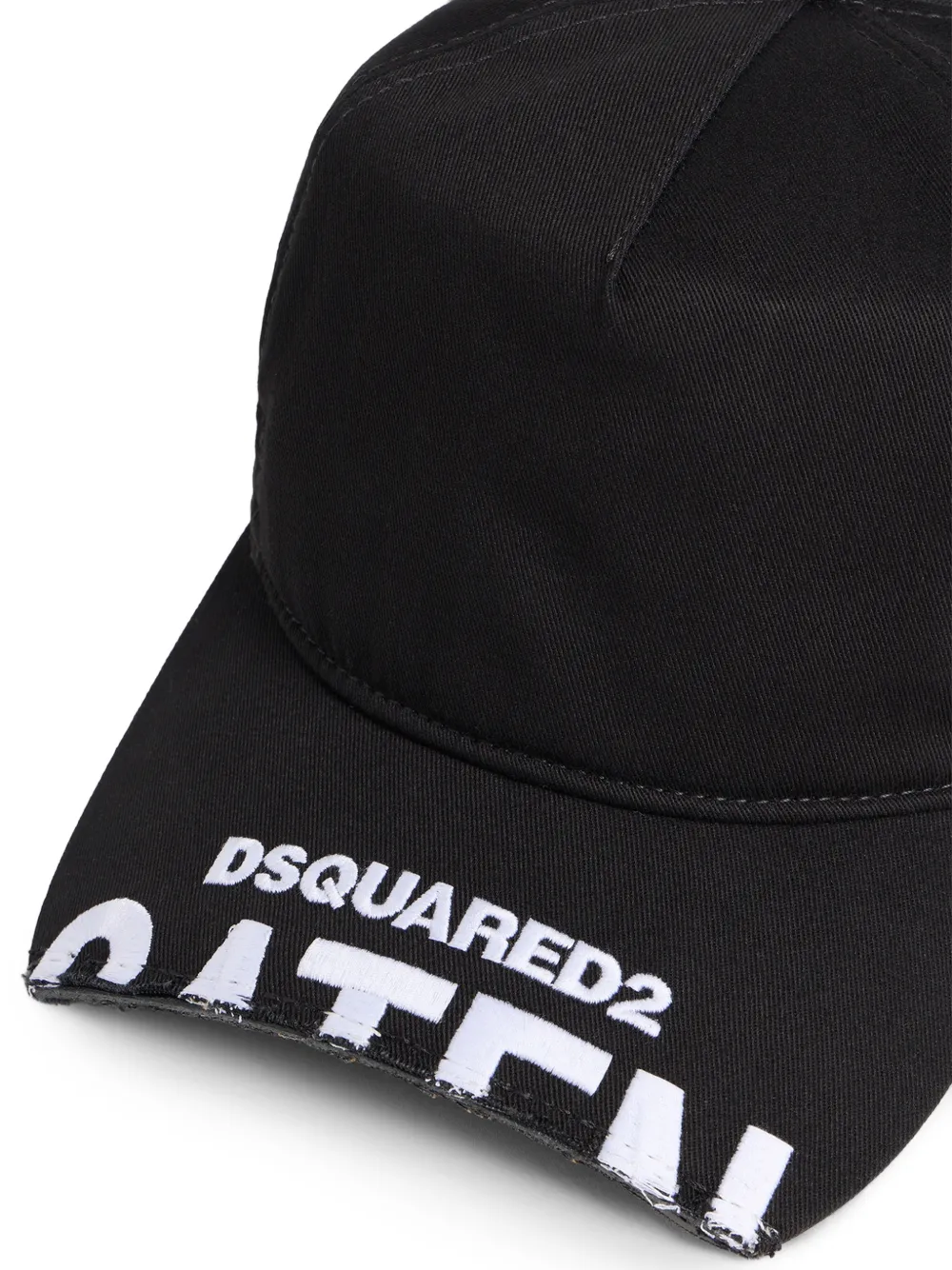 DSQUARED2 Honkbalpet met -logo Zwart