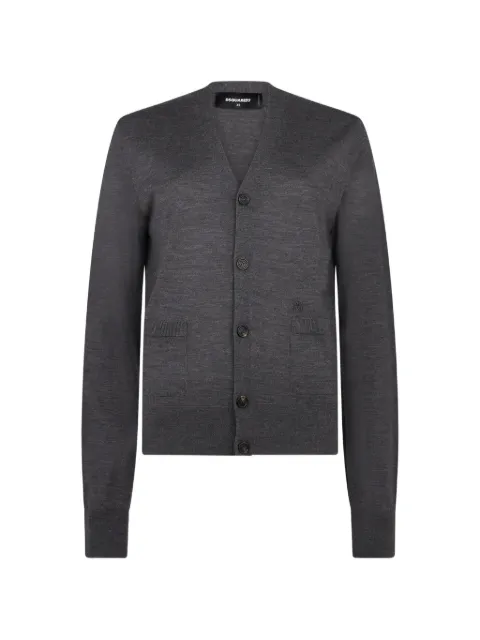 DSQUARED2 cardigan en maille D2 Upside Down