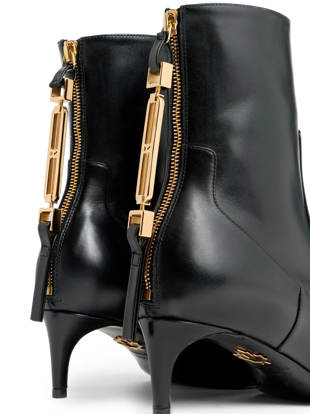 DSQUARED2 Enkellaarzen met metalen staafje Zwart