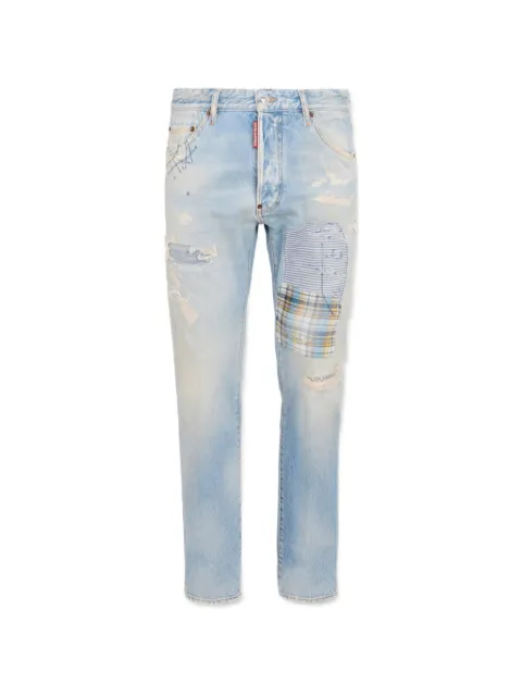 DSQUARED2 patched superlite Teddy jeans