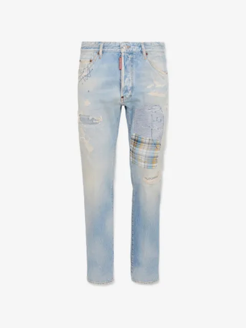 DSQUARED2 patched superlite Teddy jeans