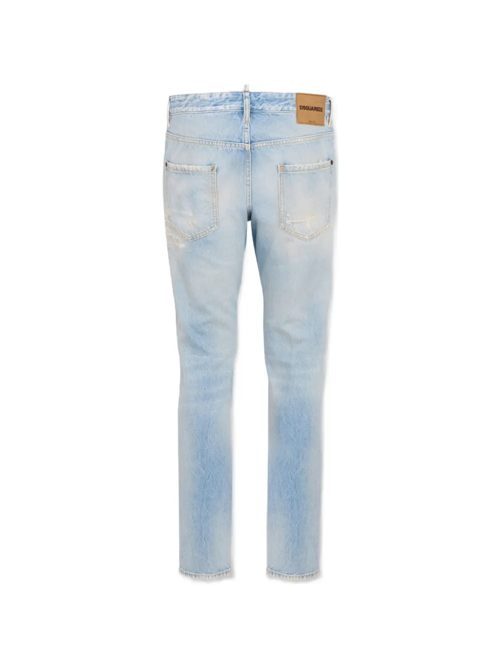 DSQUARED2 Superlite Teddy jeans met patch Blauw