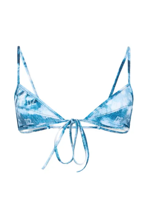 DSQUARED2 Top a triangolo con monogramma D2
