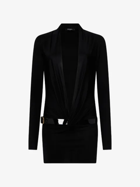 DSQUARED2 vestido de jersey brillante