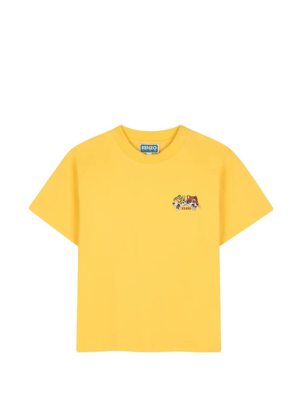 Kenzo Kids logo-print short-sleeved T-shirt - Giallo