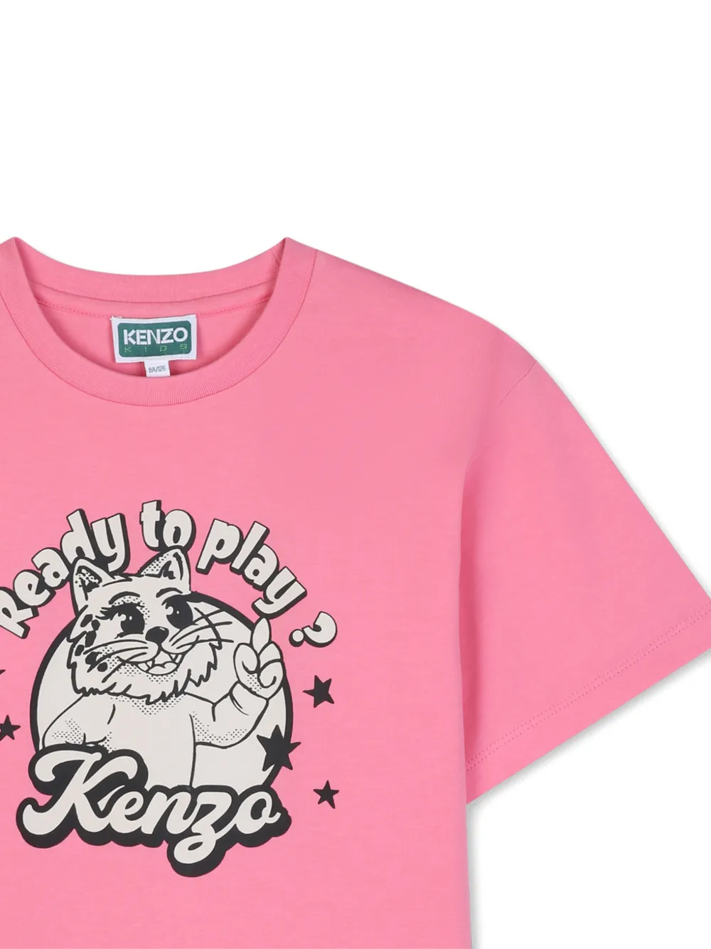 Kenzo Kids T-shirt met grafische print Roze