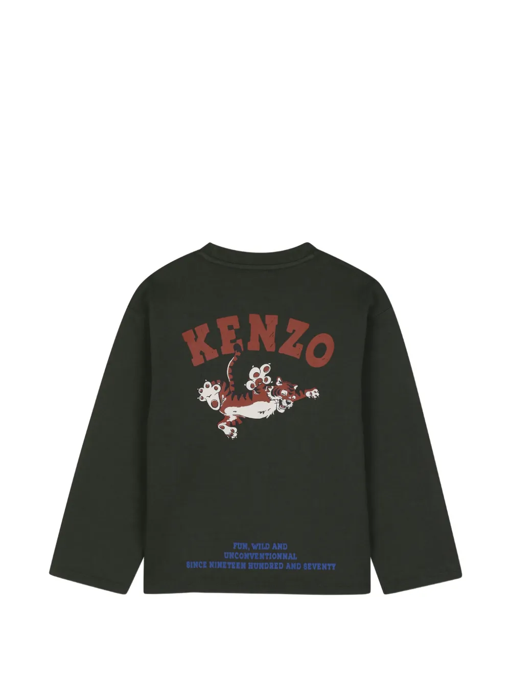 Kenzo Kids T-shirt met logoprint Groen