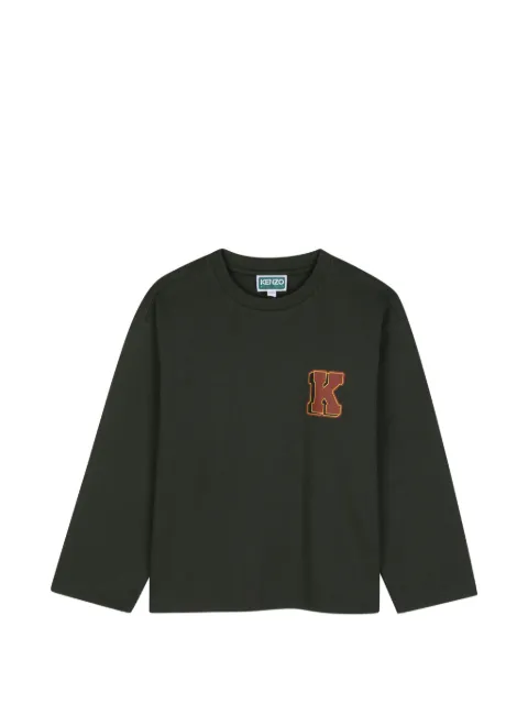Kenzo Kids logo-print long-sleeved T-shirt