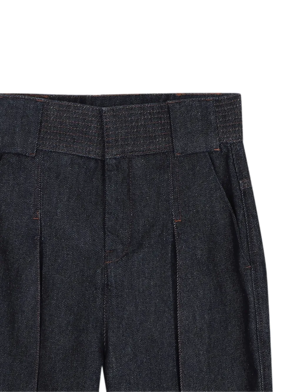 Lanvin Enfant Gesmockte jeans Blauw