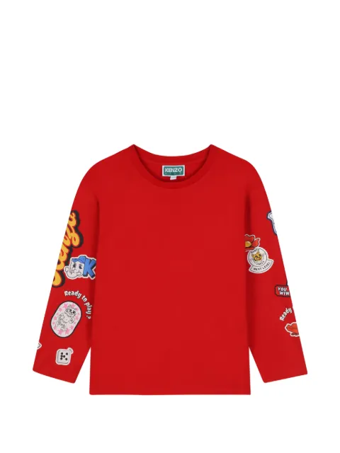 Kenzo Kids playera con detalle de parche
