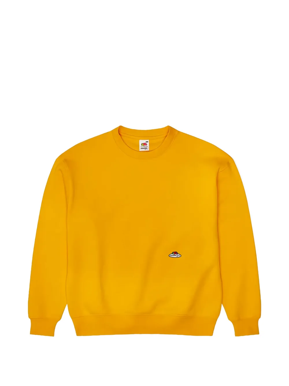 HommeGirls x Fruit Of The Loom logo-patch sweatshirt - Gelb