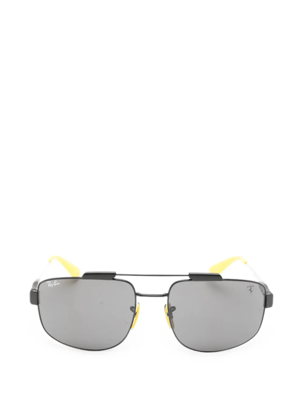 Ray-Ban Geometrische Sonnenbrille mit Doppelsteg - Schwarz