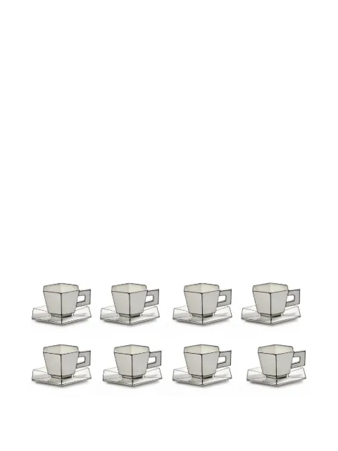 Serax juego de dos tazas de café con montura geométrica