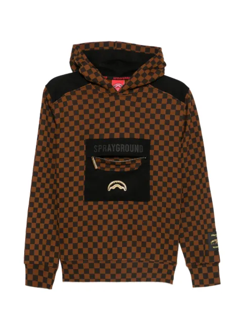 Sprayground check-pattern hoodie