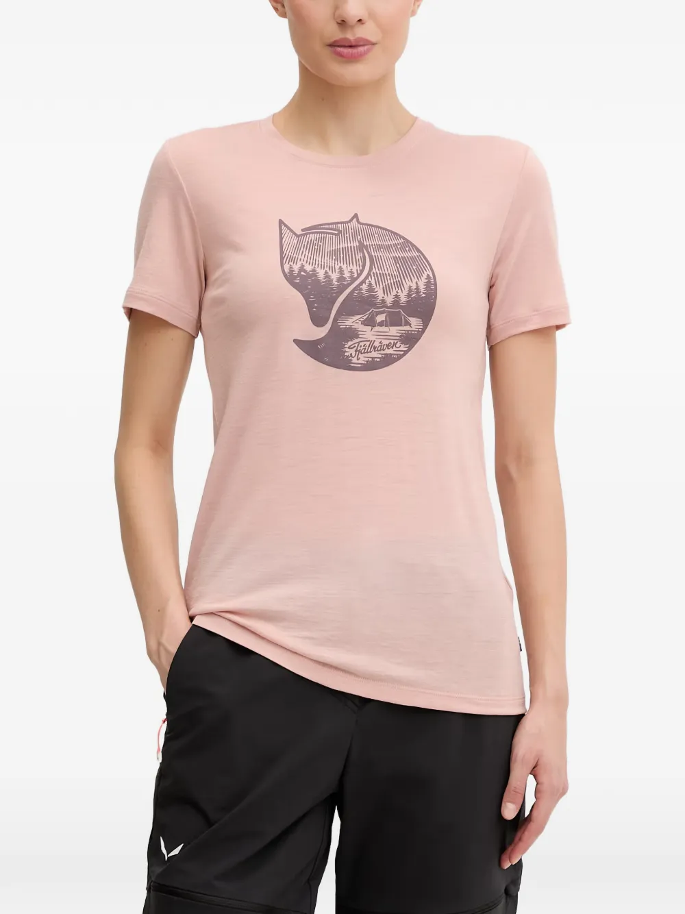 Fjällräven Abisko logo-print short-sleeve T-shirt - Rosa