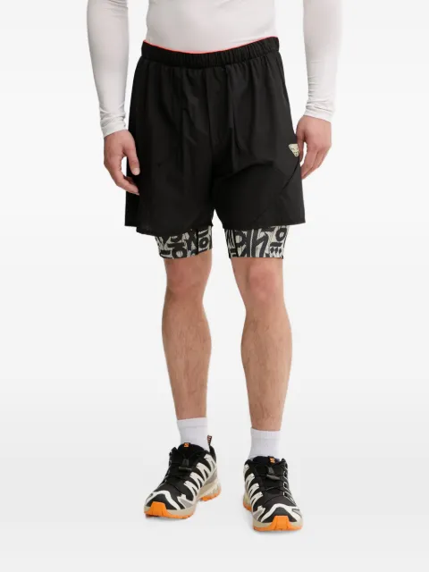 DYNAFIT Trail logo-print layered track shorts