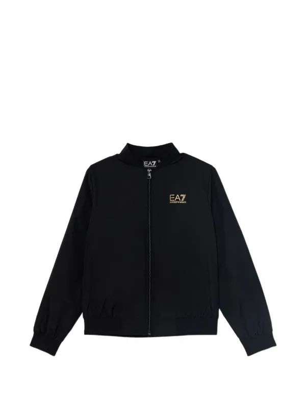 Emporio Armani Kids EA7 ボンバージャケット | ブラック | FARFETCH JP