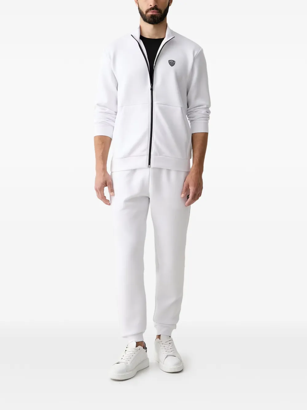 Ea7 Emporio Armani Trainingspak met logopatch Wit