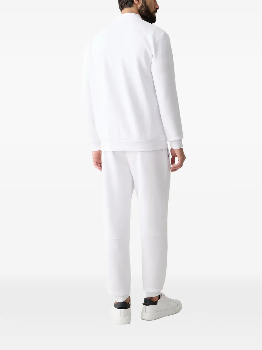 Ea7 Emporio Armani Trainingspak met logopatch Wit