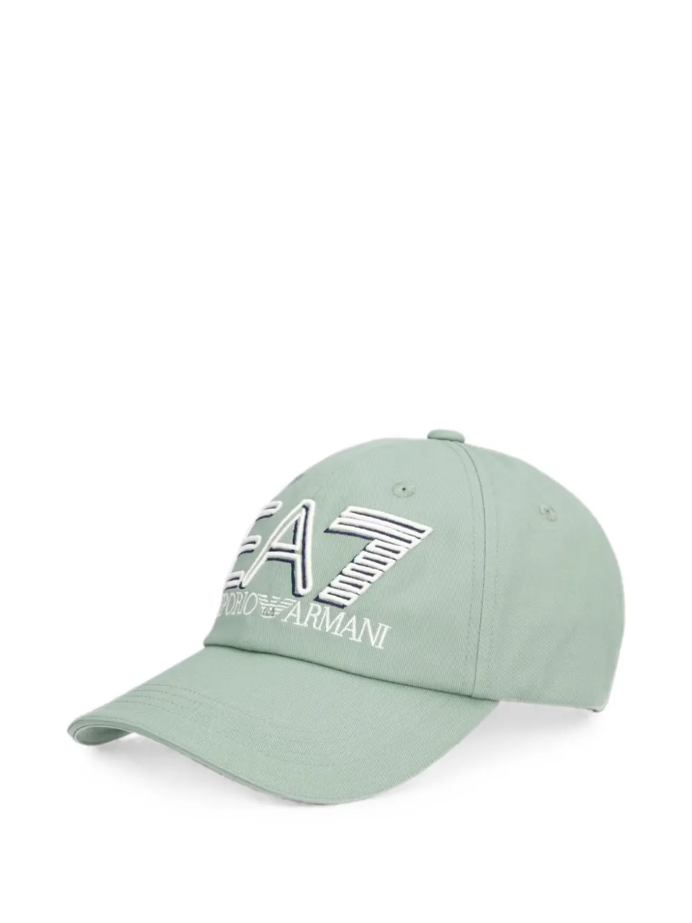 Ea7 Emporio Armani logo-embroidered baseball cap - Verde