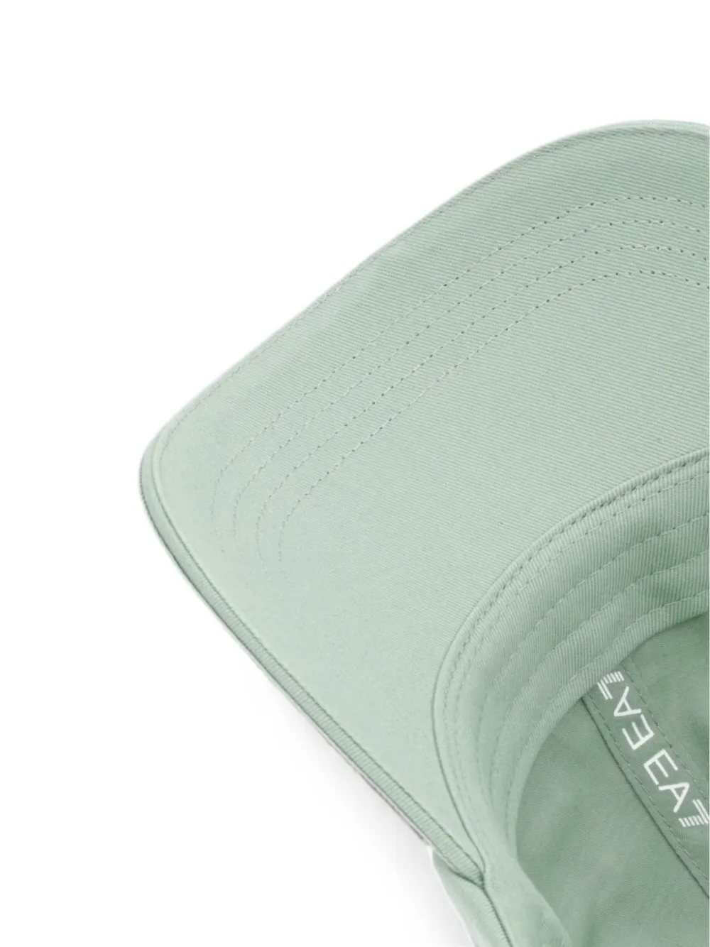 Ea7 Emporio Armani Honkbalpet met geborduurd logo Groen