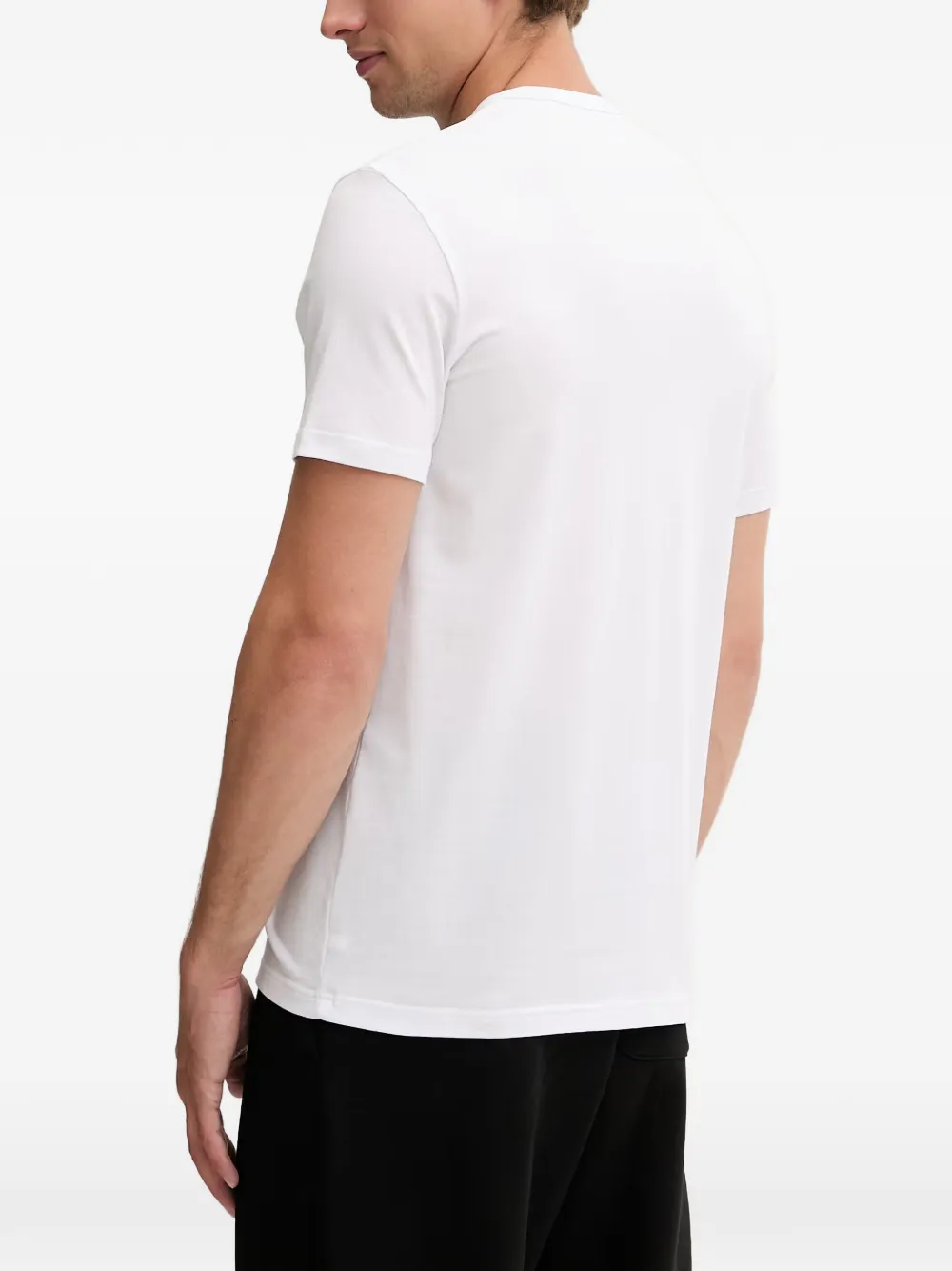 Emporio Armani Twee T-shirts met logoprint Wit